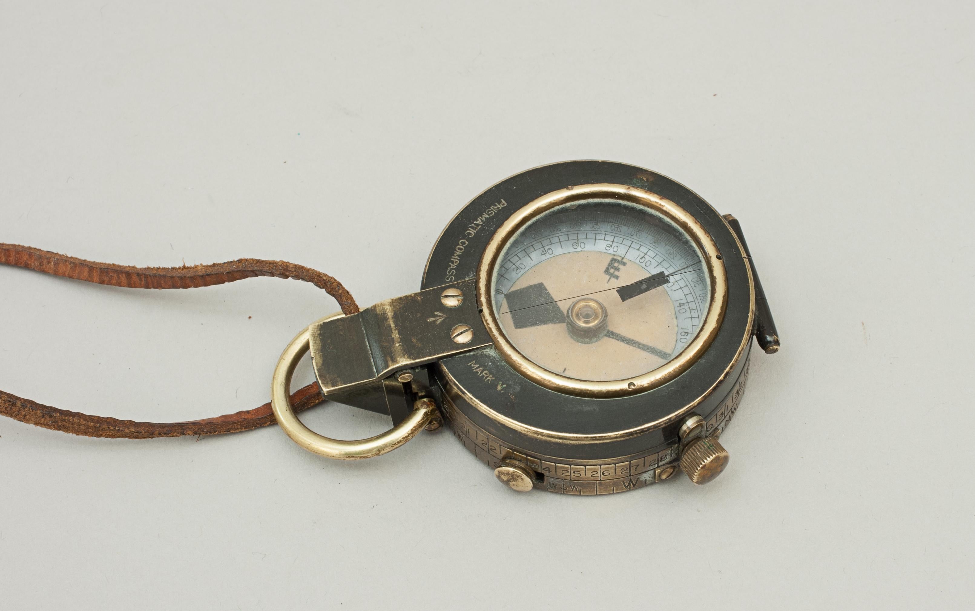 Brass Military, Short & Mason Ltd. Prismatic Mk. V Compass