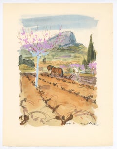(after) Milivoj Uzelac - "Printemps en Provence" pochoir