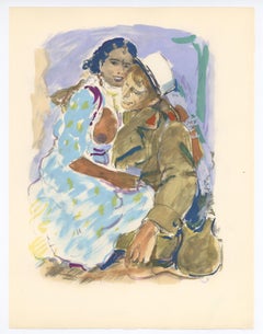 (after) Milivoj Uzelac - "Vins, amours et fantaisies" pochoir