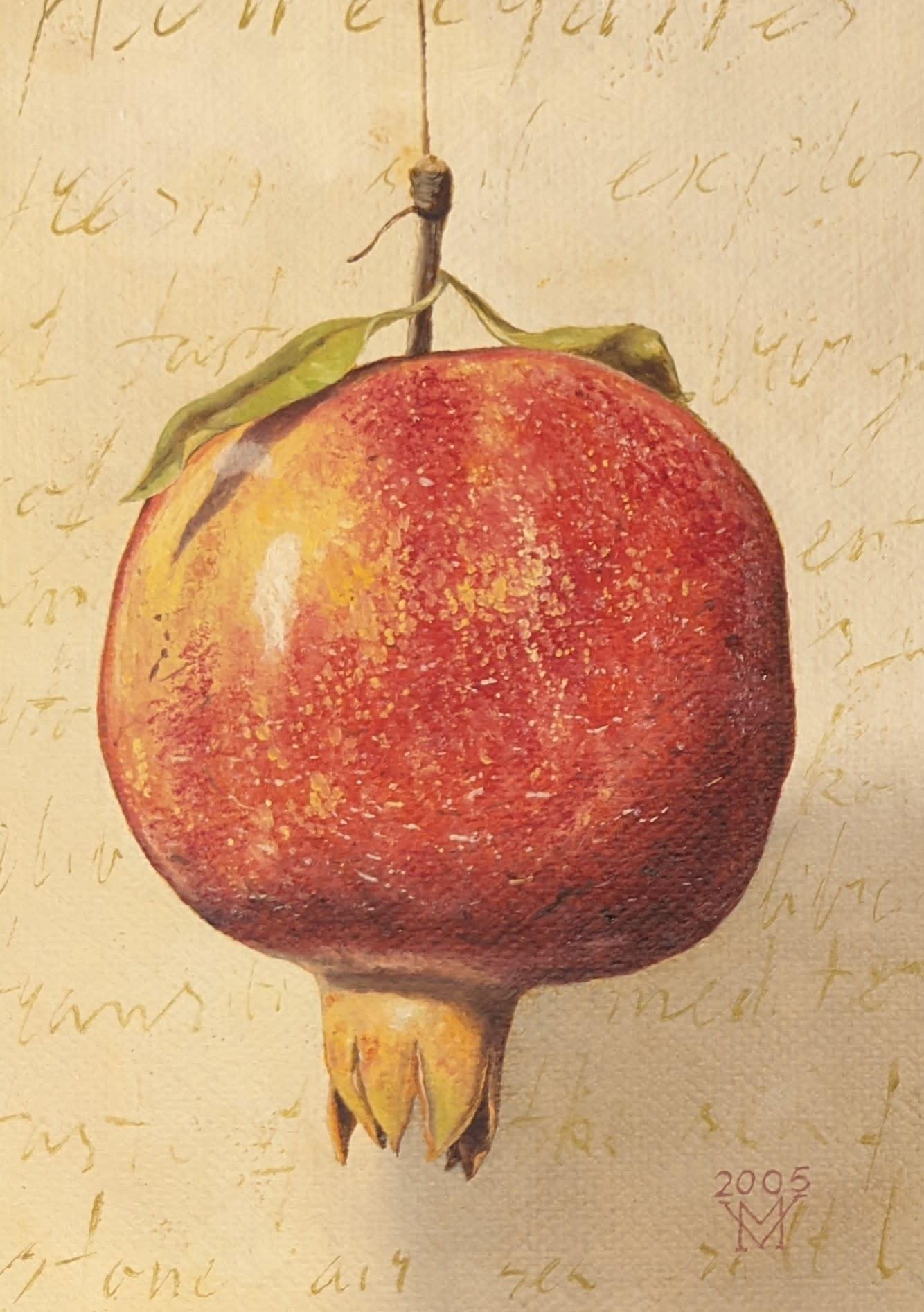 Miljan Vasiljevic Still-Life Painting - Pomegranate 
