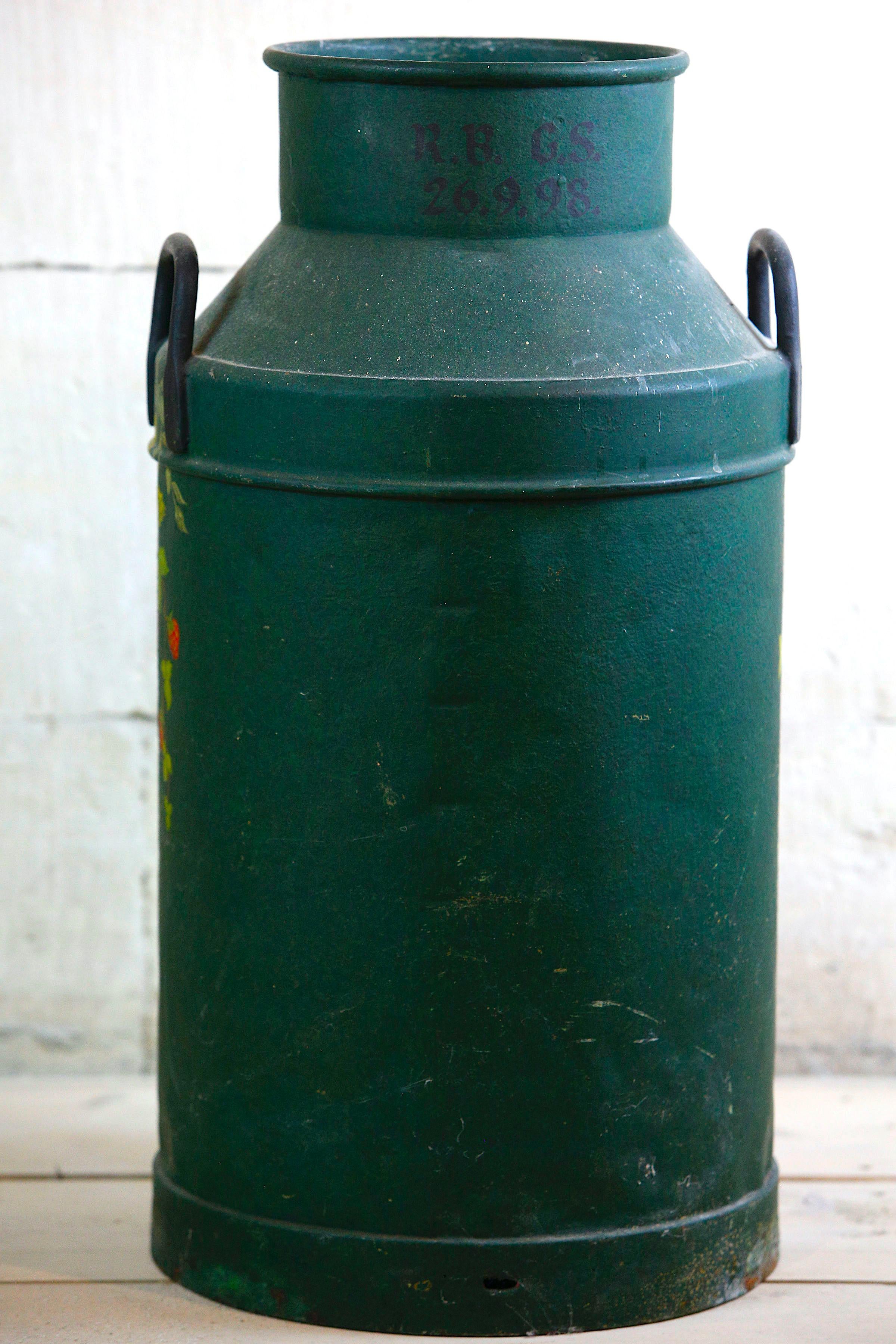 Milk Churn Painted Jardiniere Umbrella Pot In Good Condition For Sale In Cheltenham, GB
