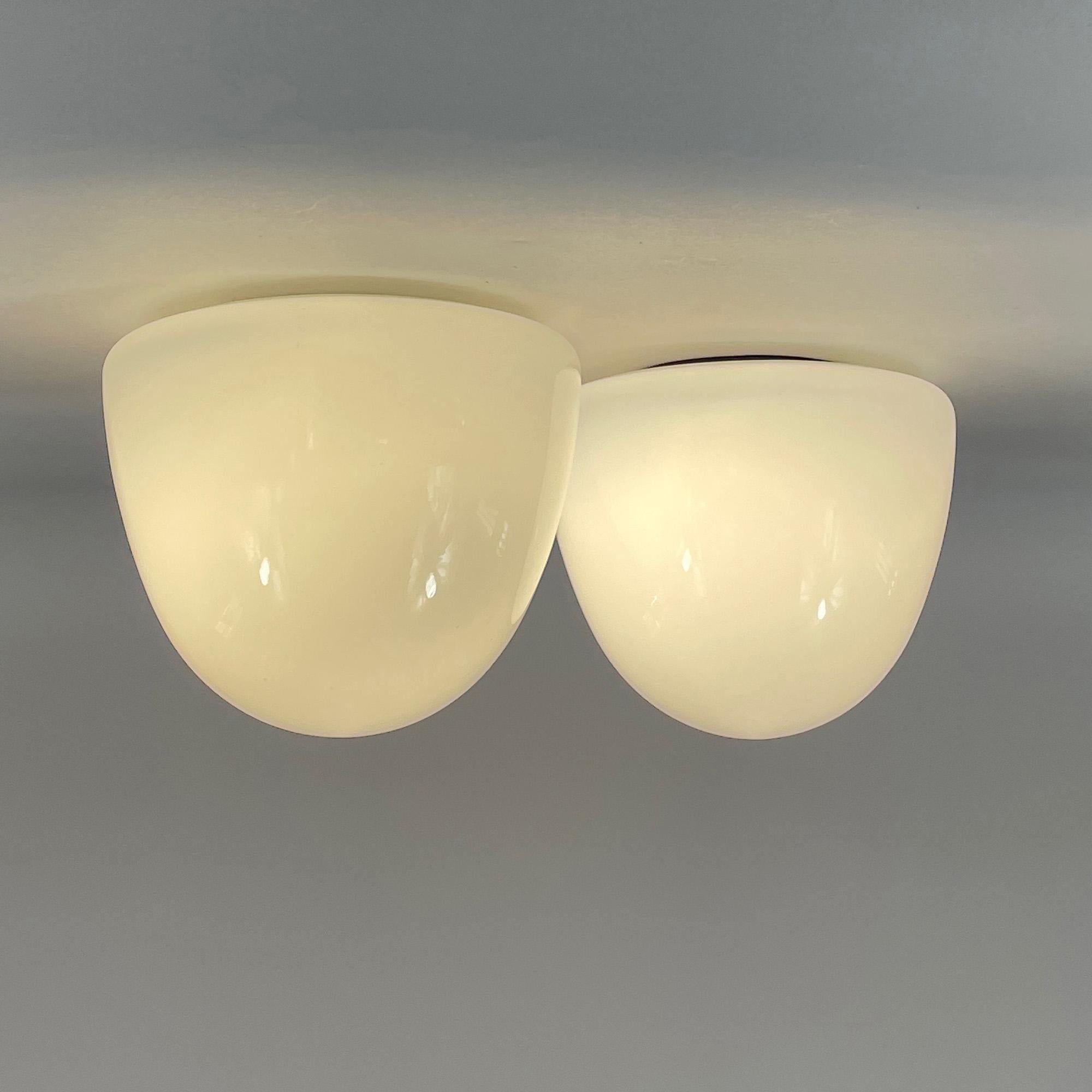 Montures encastrées en verre dépoli et bakélite, époque Bauhaus, Allemagne, années 1930-1940 en vente 5