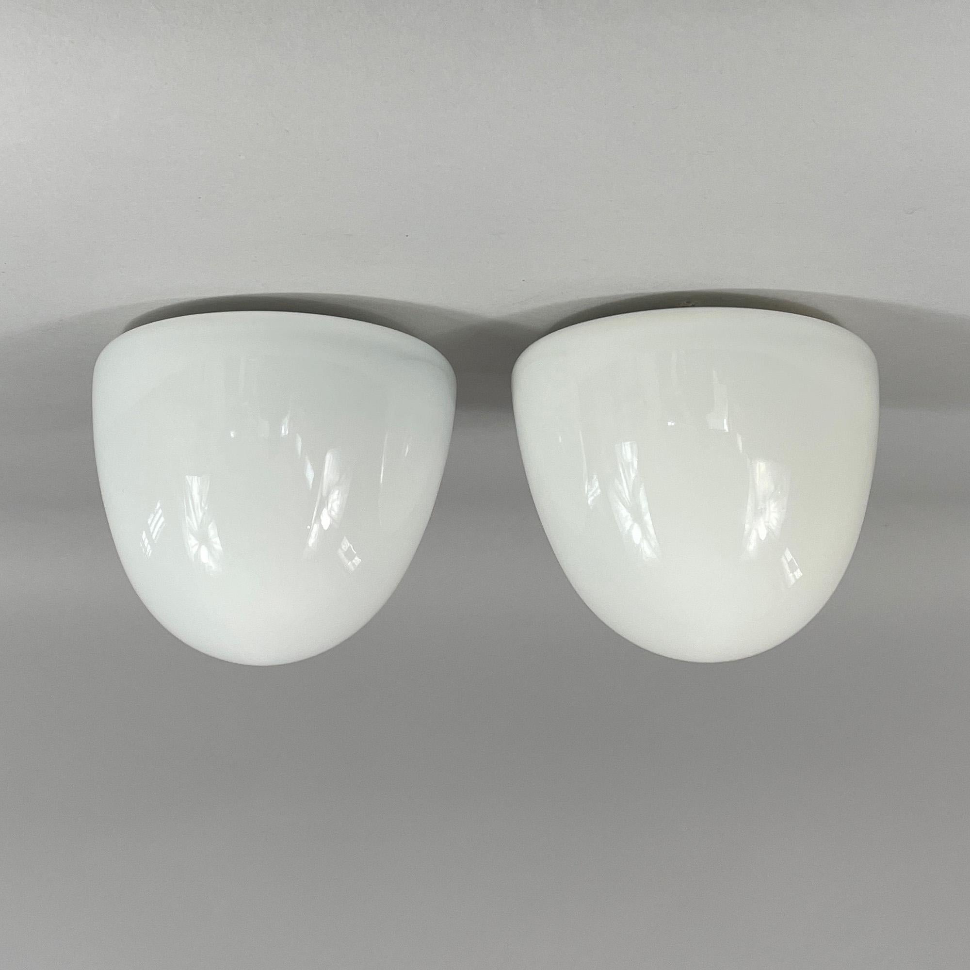 Milieu du XXe siècle Montures encastrées en verre dépoli et bakélite, époque Bauhaus, Allemagne, années 1930-1940 en vente