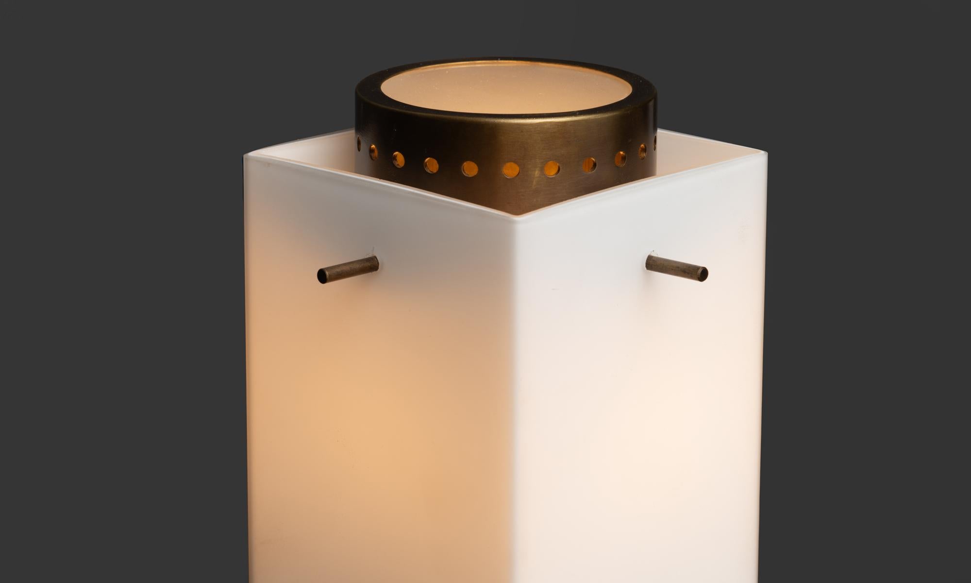 milk glass wall light
