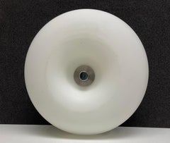 Lampada da incasso in vetro al latte con motivo a ciambella, Vintage EGLO Leuchten, anni '80