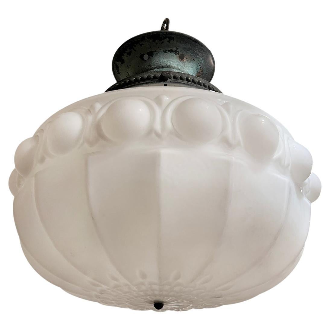 Milk Glass Lantern