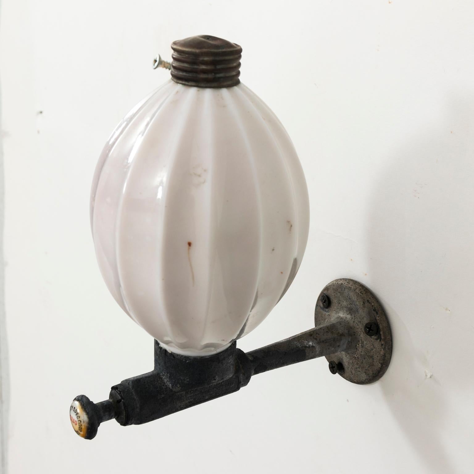 Industrial Milk Glass Soap Dispenser
