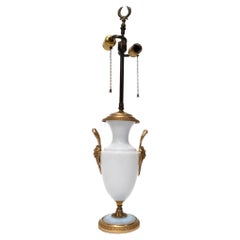 Milk Glass Urn Base Lamp