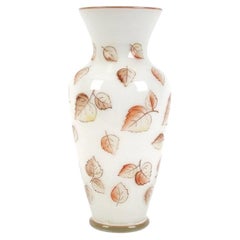 Milk Glass Vase, Europe, Middle of 20th Century