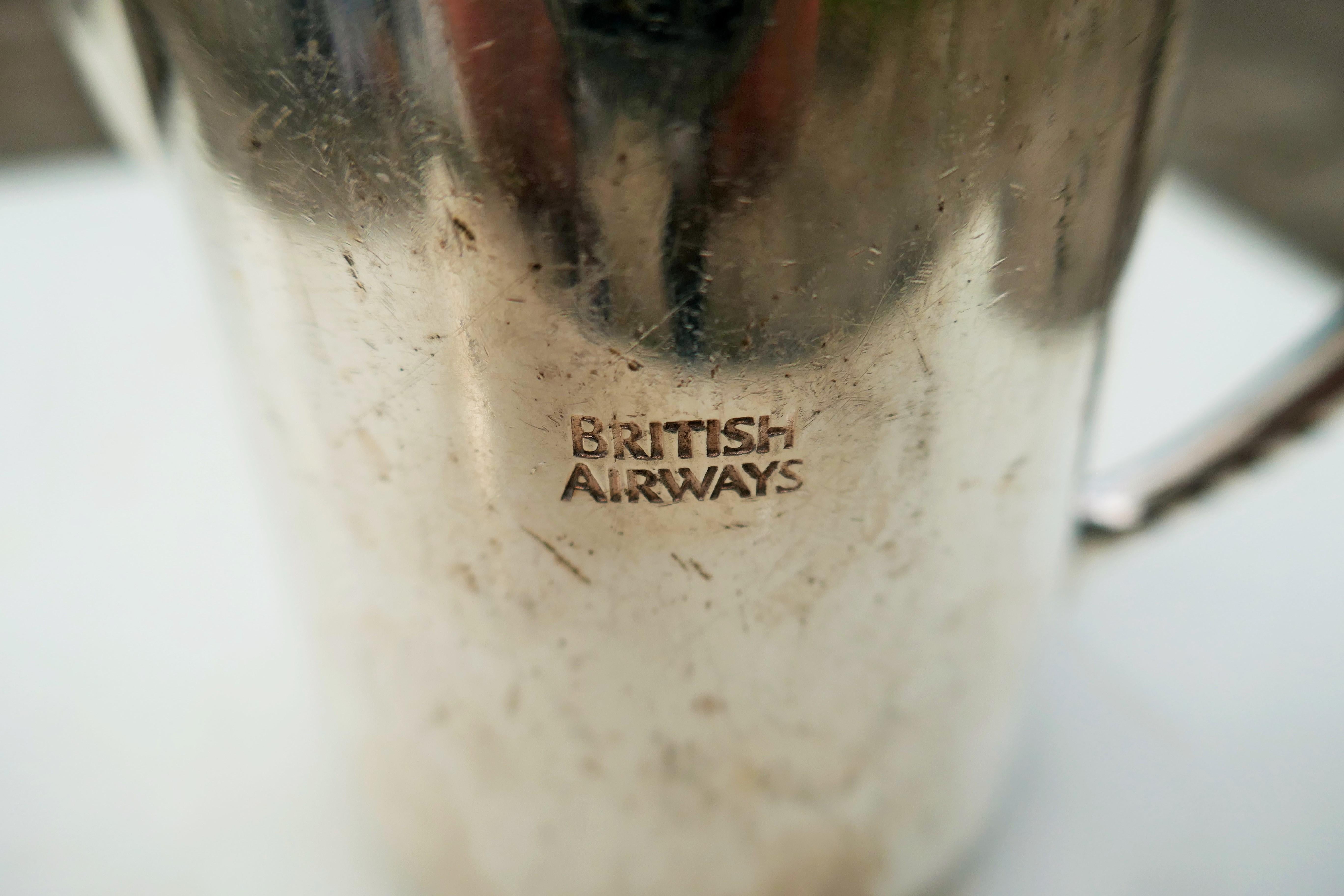 Jarra de leche Gainsborough epns para British airways Mid-20th Century en venta