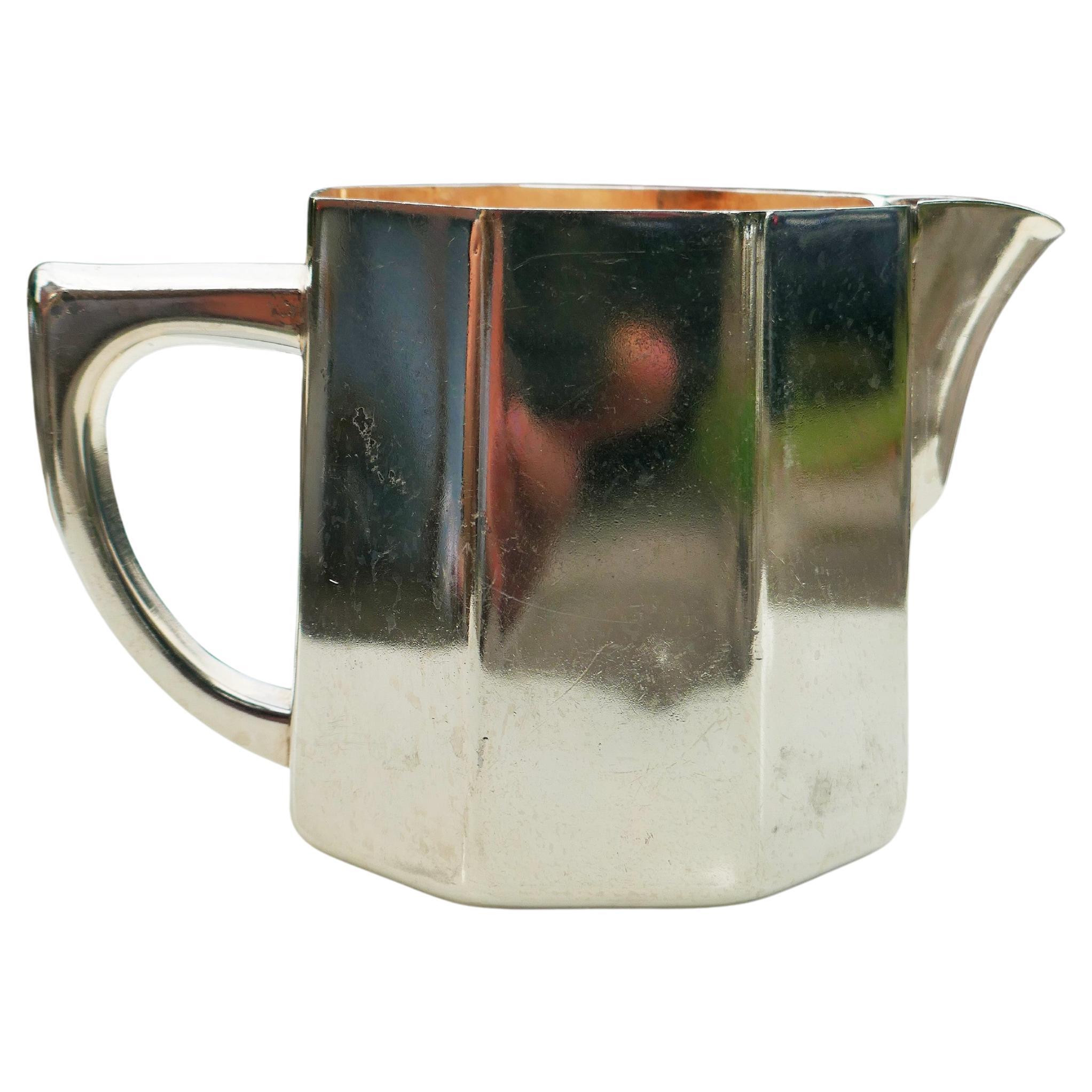 Art déco Récipient à lait ou à café. British airways Metallia en vente