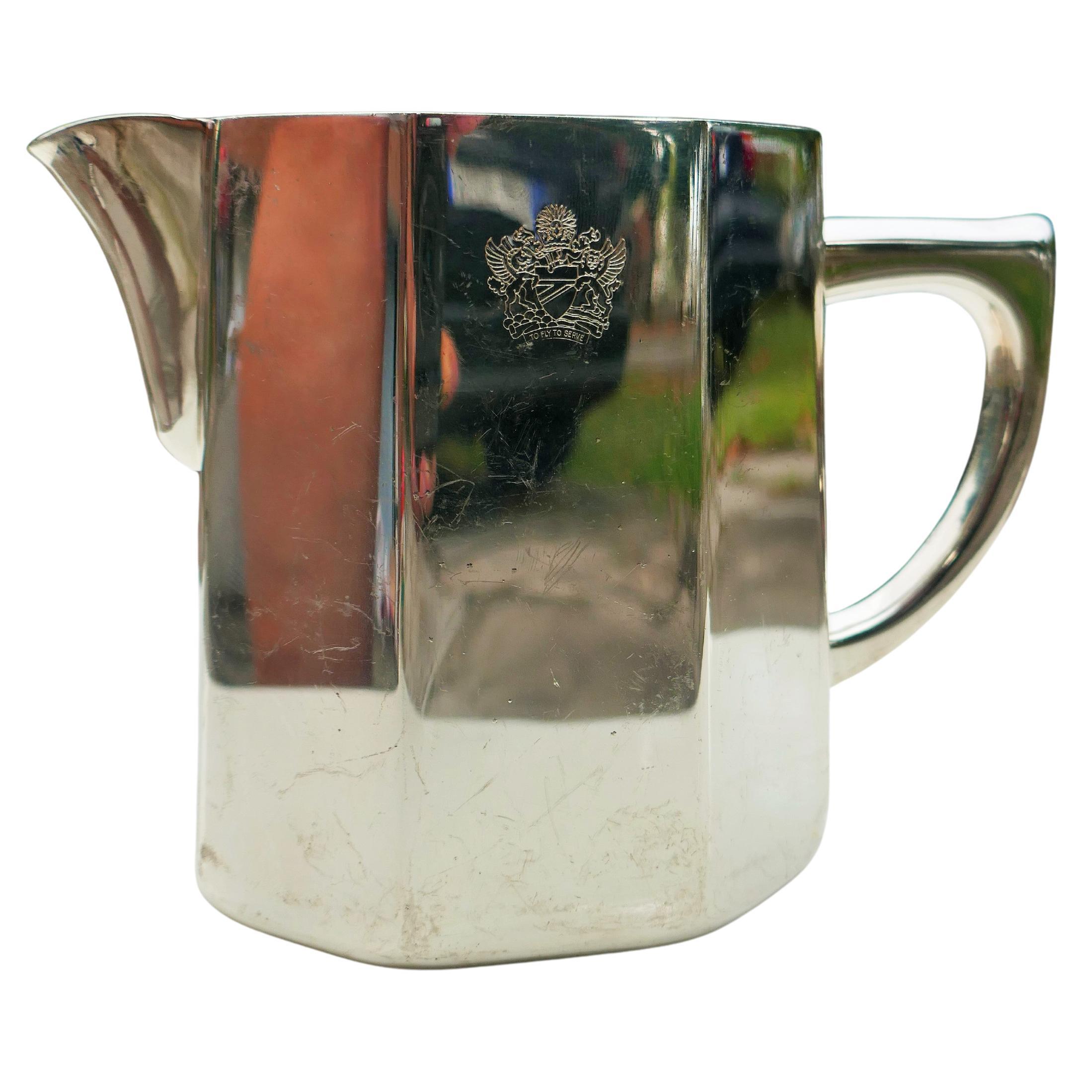 Milch- oder Kaffeebehälter. British Airways Metallia (Art déco) im Angebot