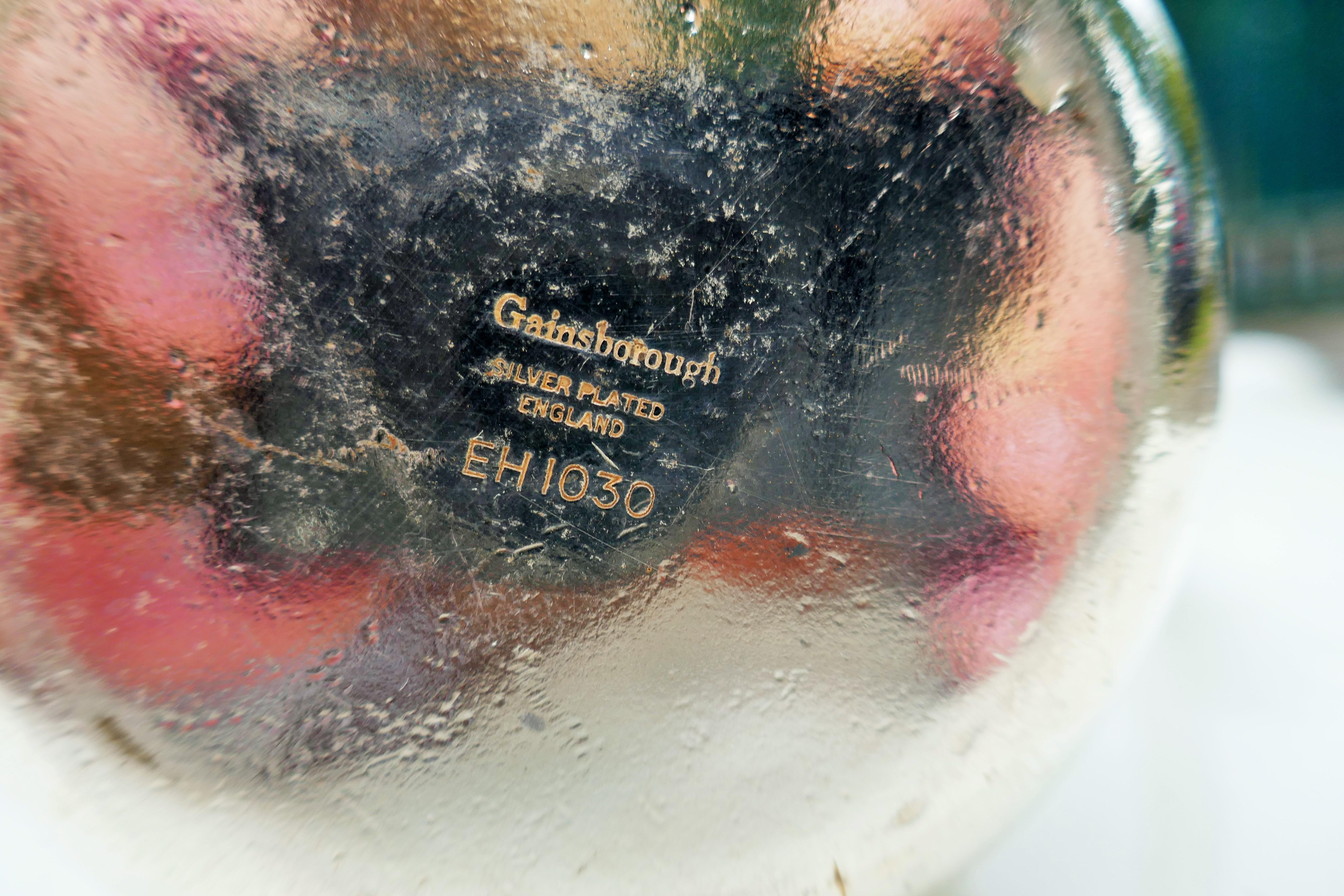 Milch- oder Kaffeebehälter. Gainsborough für British Airways (Old Sheffield Plate) im Angebot
