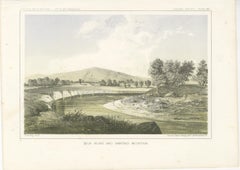 Milk River and Panther Mountain in Montana and Alberta - Tinted Litho, 1856