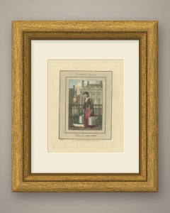 Milk Seller in Cavendish Square, Cries of London, 1804