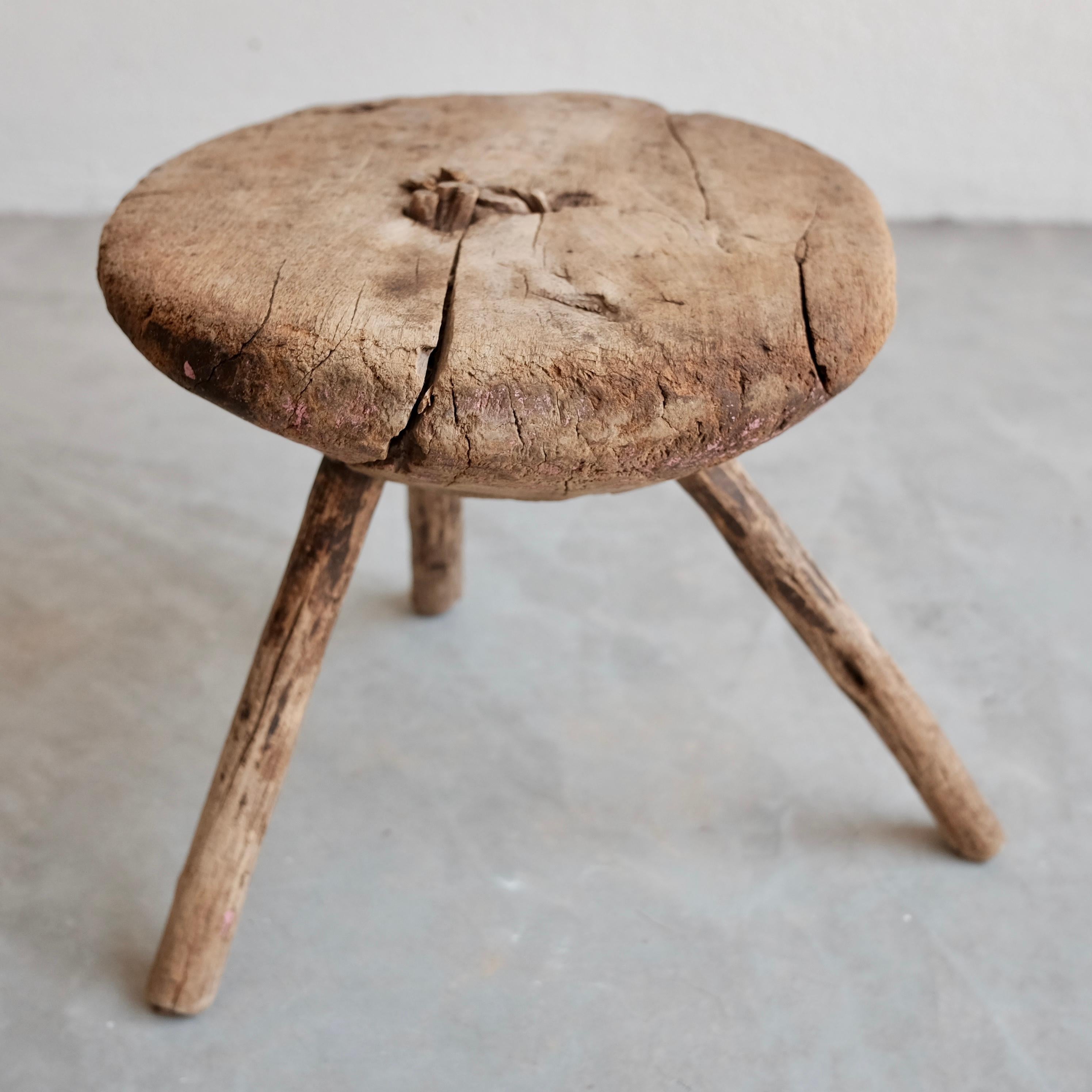 Rustic Milking Stool From Mexico