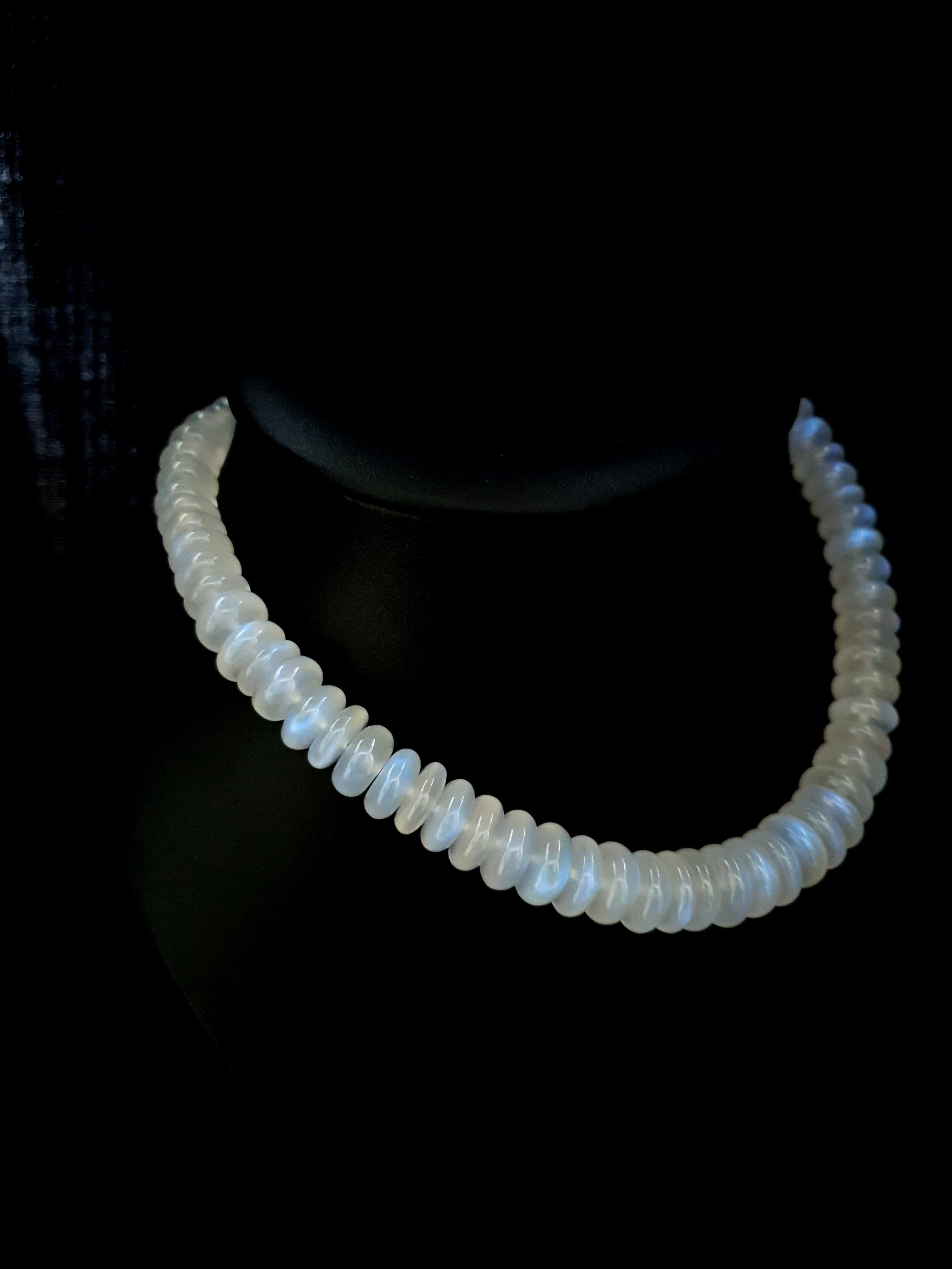 blue and white bead necklace