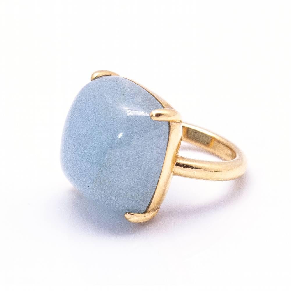 Women's MILKY Ring in Gold and Aquamarine For Sale
