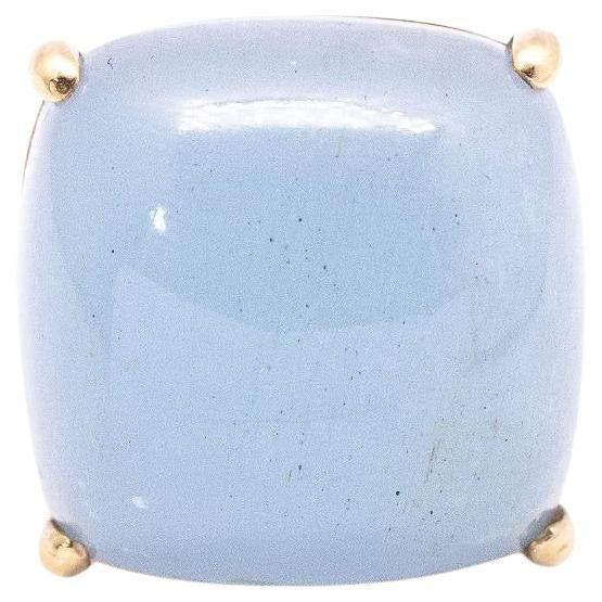 MILKY Ring in Gold and Aquamarine For Sale