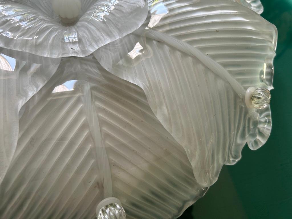 Blown Glass Milky Way Blossom, Stunning and Unique Murano Ceiling Light, 1980 For Sale