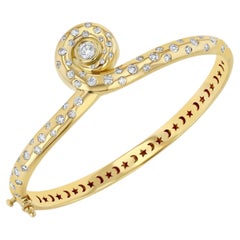 Milky Way Bracelet in 18k Yellow Gold with Diamonds by Future Fortune Jewelry