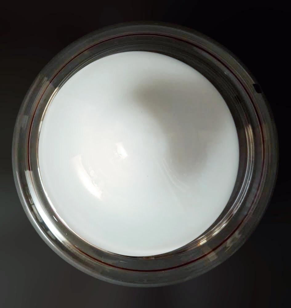Empotrable / Aplique Murano Blanco Lechoso y Transparente by ITRE siglo XX en venta