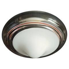 Milky White and Clear Murano Flush Mount / Sconce by ITRE