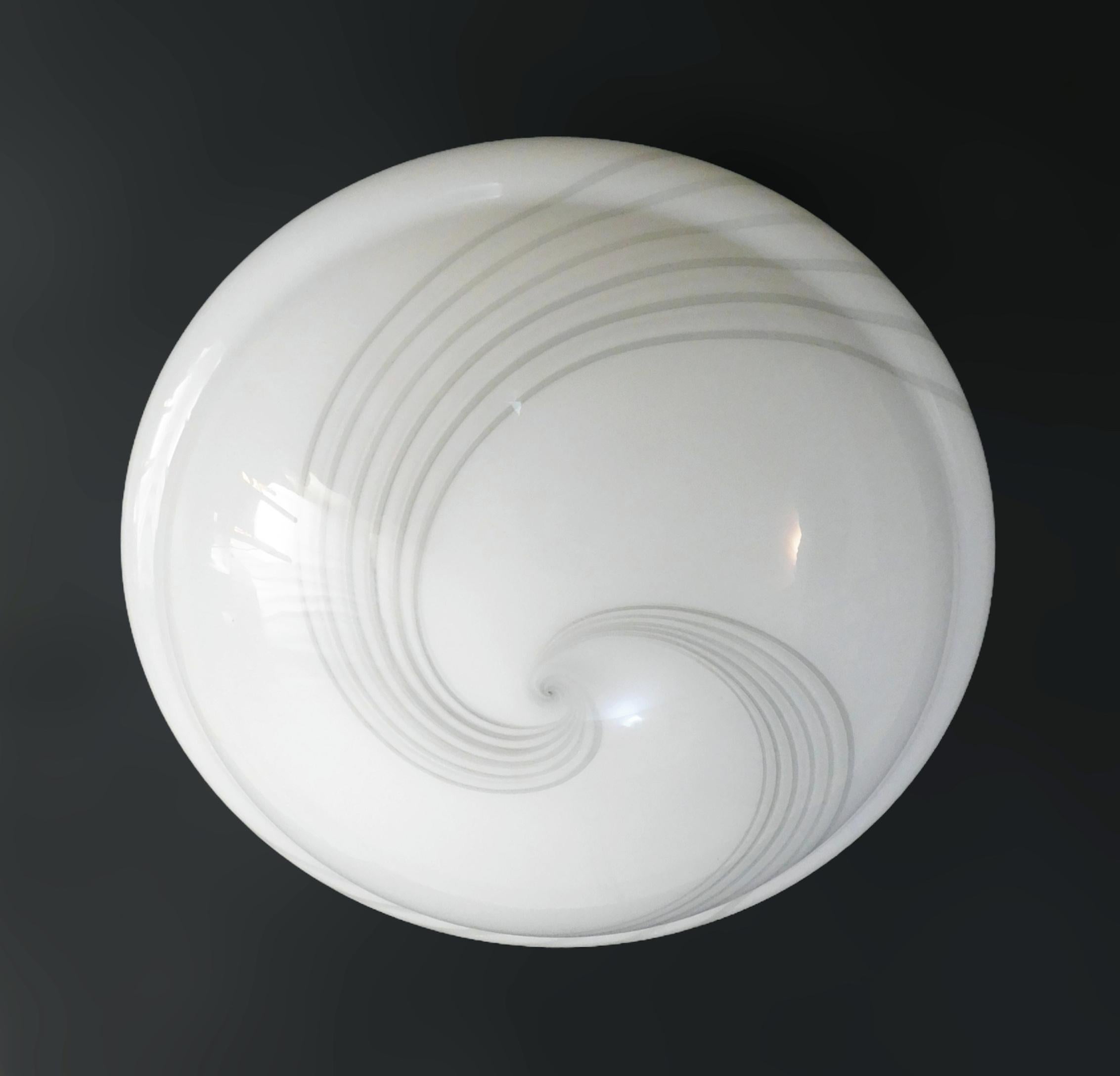 Empotrable / Aplique Murano Blanco Lechoso y Gris Italiano en venta