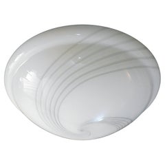 Lampada ad incasso Murano bianca e grigia