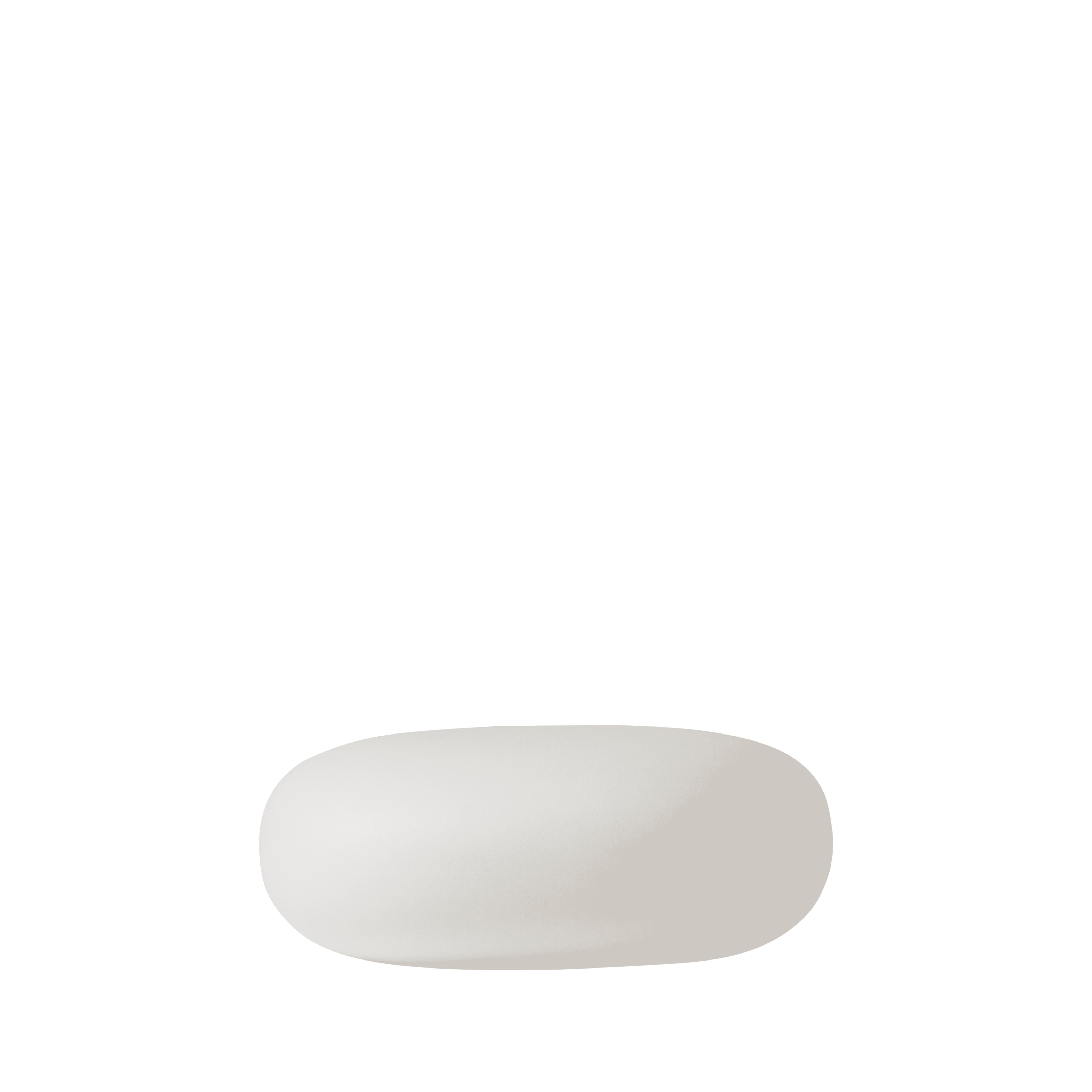 Contemporary Milky White Chubby Low Footrest by Marcel Wanders For Sale