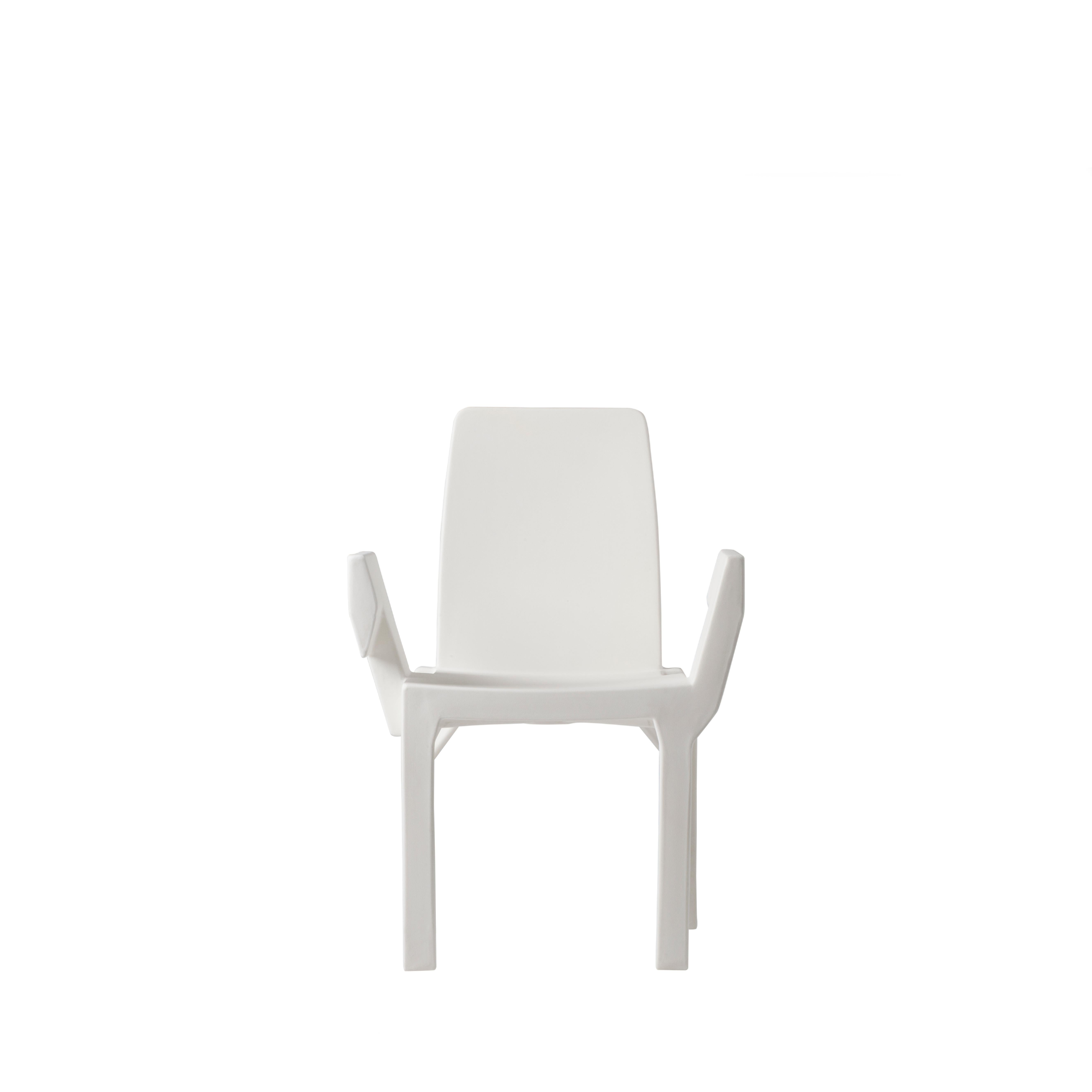 Other Milky White Doublix Chair by Stirum Design For Sale