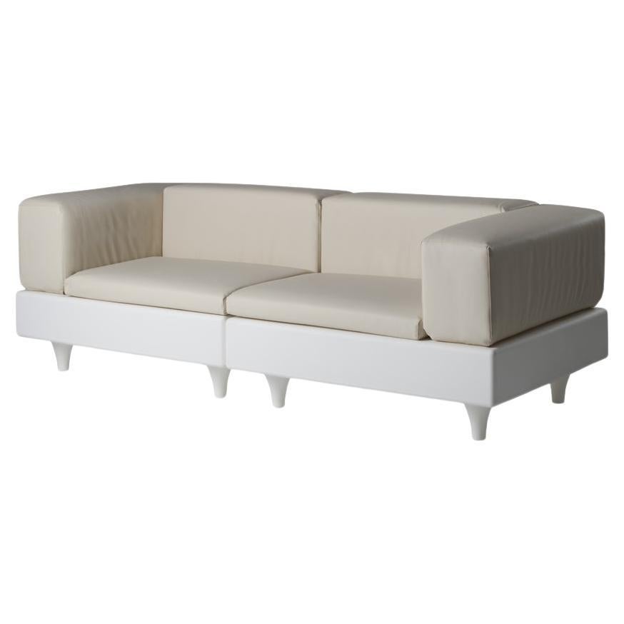 Milky White Happylife Sofa by Bedini, Marzano And Settimelli For Sale