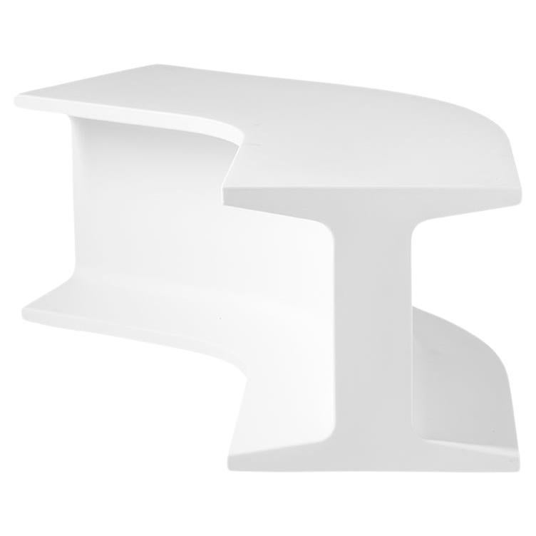 Milky White Iron Modular Bench by Sebastian Bergne For Sale