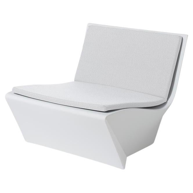 Other Milky White Kami Ichi Low Chair With Cushion by Marc Sadler For Sale