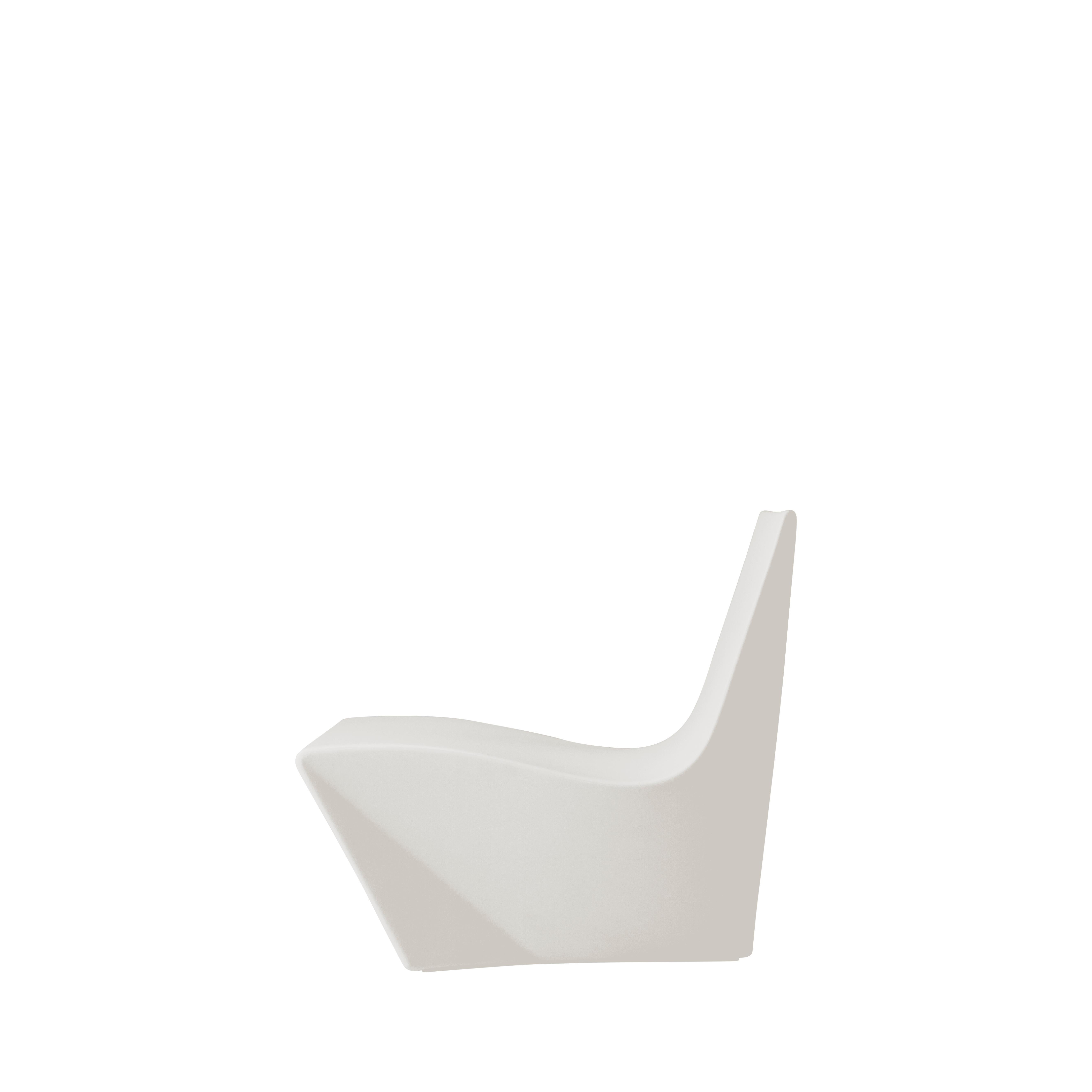 Other Milky White Kami Ichi Low Chair With Cushion by Marc Sadler For Sale