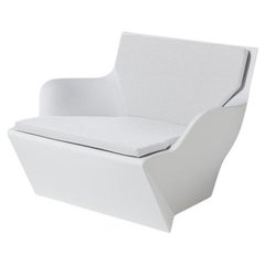 Milky White Kami San Armchair With Cushion by Marc Sadler