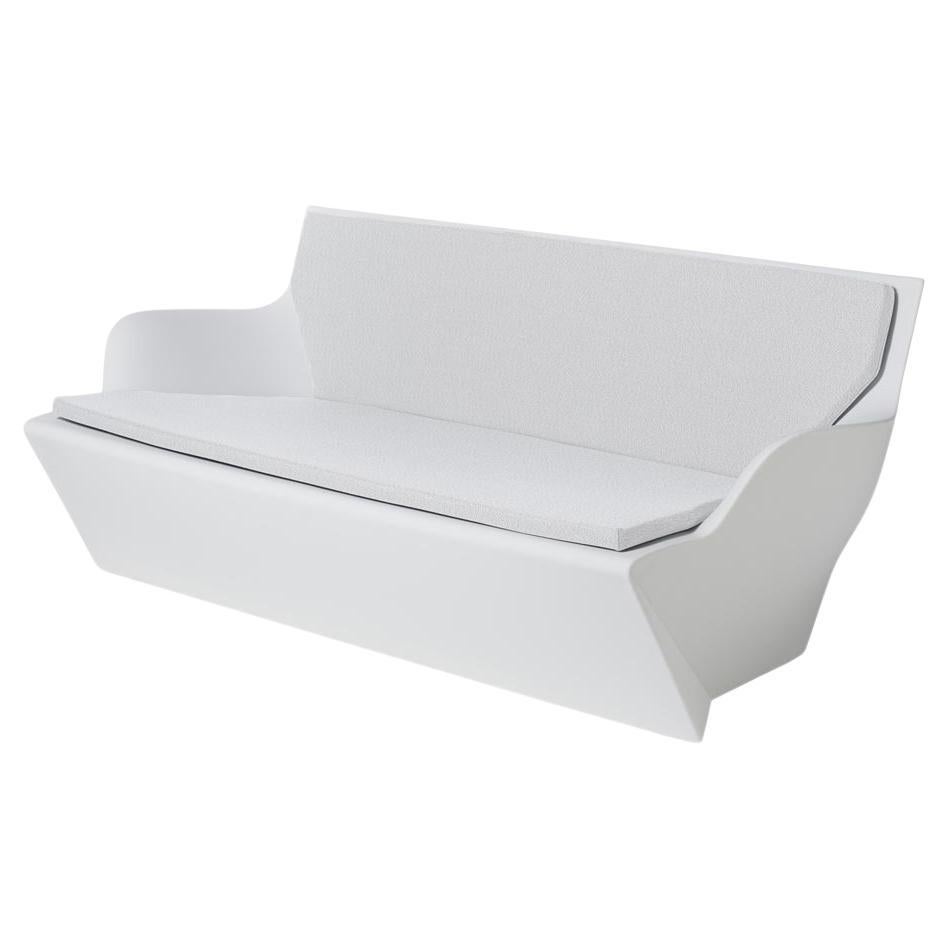 Milky White Kami Yon Sofa With Cushion by Marc Sadler For Sale 2