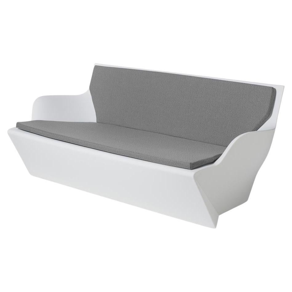 Milky White Kami Yon Sofa With Cushion by Marc Sadler For Sale