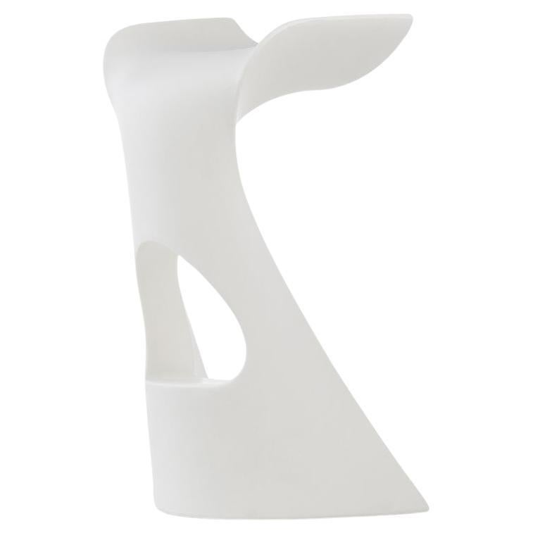 Milky White Koncord High Stool by Karim Rashid For Sale