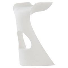 Tabouret haut Koncord blanc laiteux par Karim Rashid