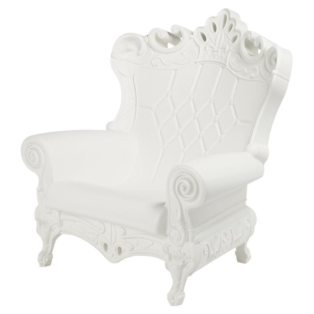 Milky White Little Queen Of Love Kids Armchair by Moro, Pigatti