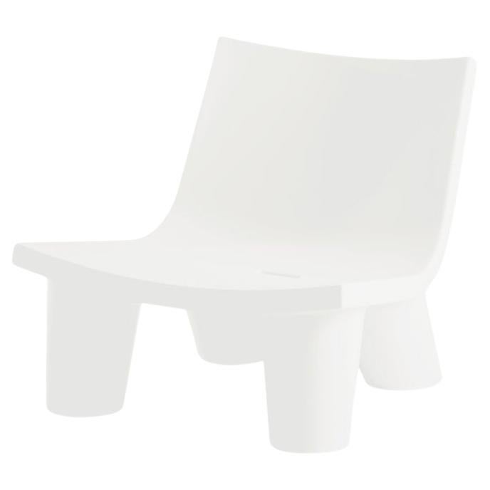 Milky White Low Lita Chair by OTTO Studio For Sale