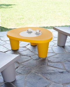 Milky White Low Lita Coffee Table by Paola Navone