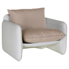 Milky White Mara Armchair by Lorenza Bozzoli