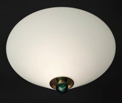Lampada da incasso Murano bianca e lattiginosa