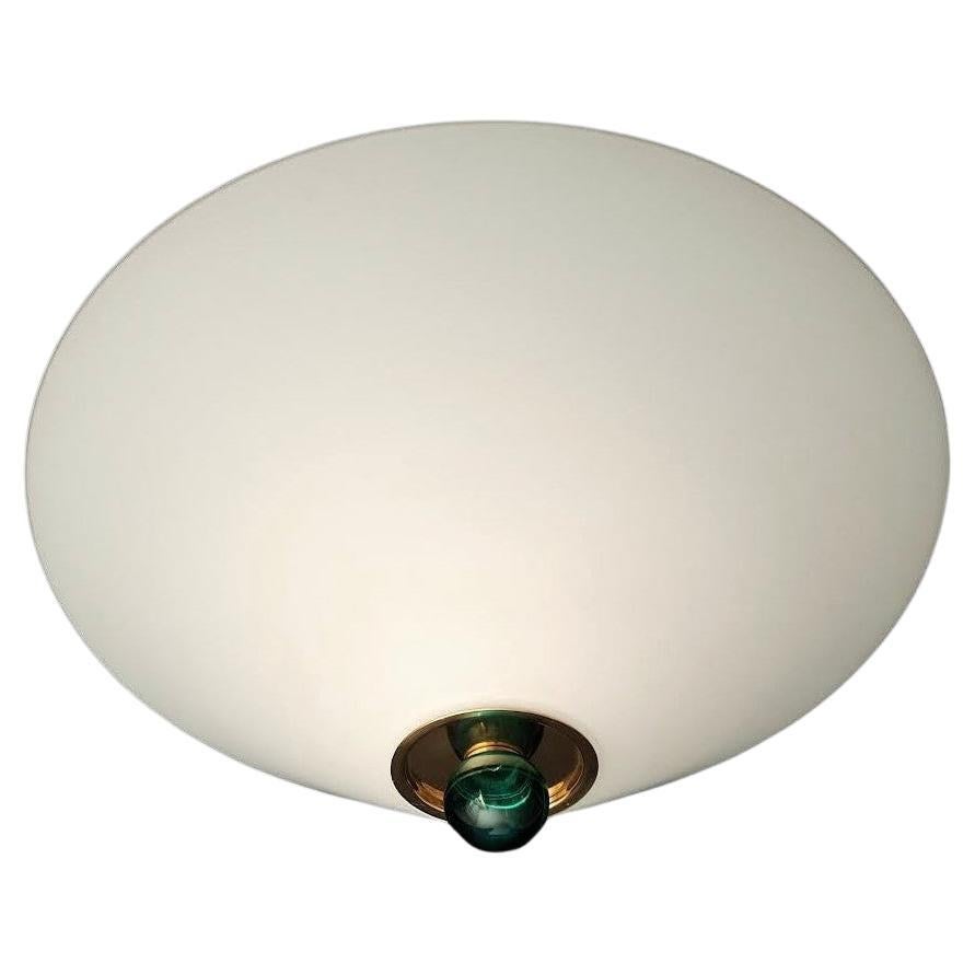 Lampada da incasso Murano bianca e lattiginosa