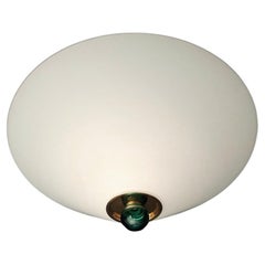 Vintage Milky White Murano Flush Mount