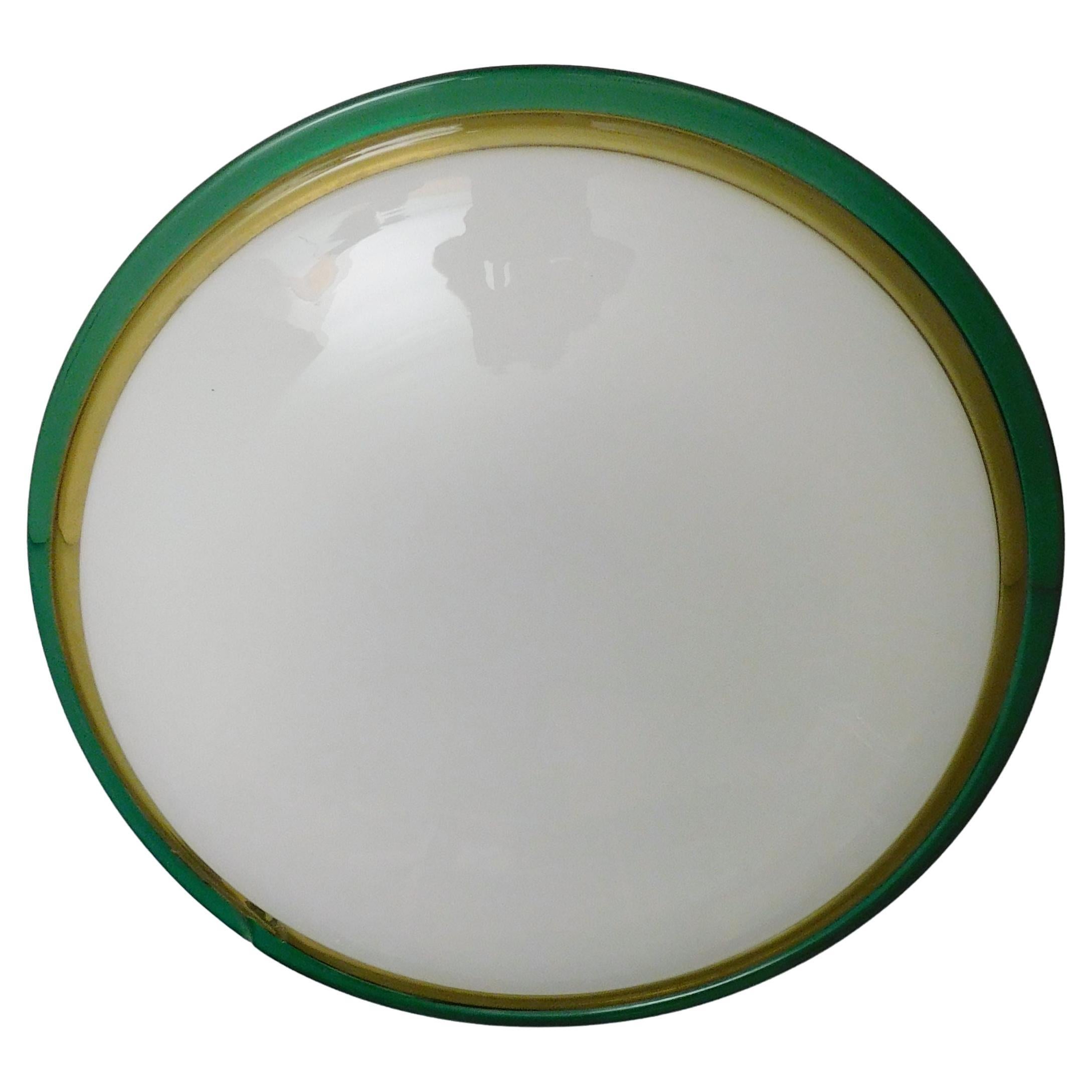 Monture affleurante Murano blanc laiteux