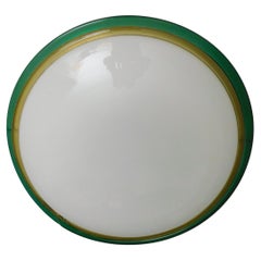 Milky White Murano Flush Mount