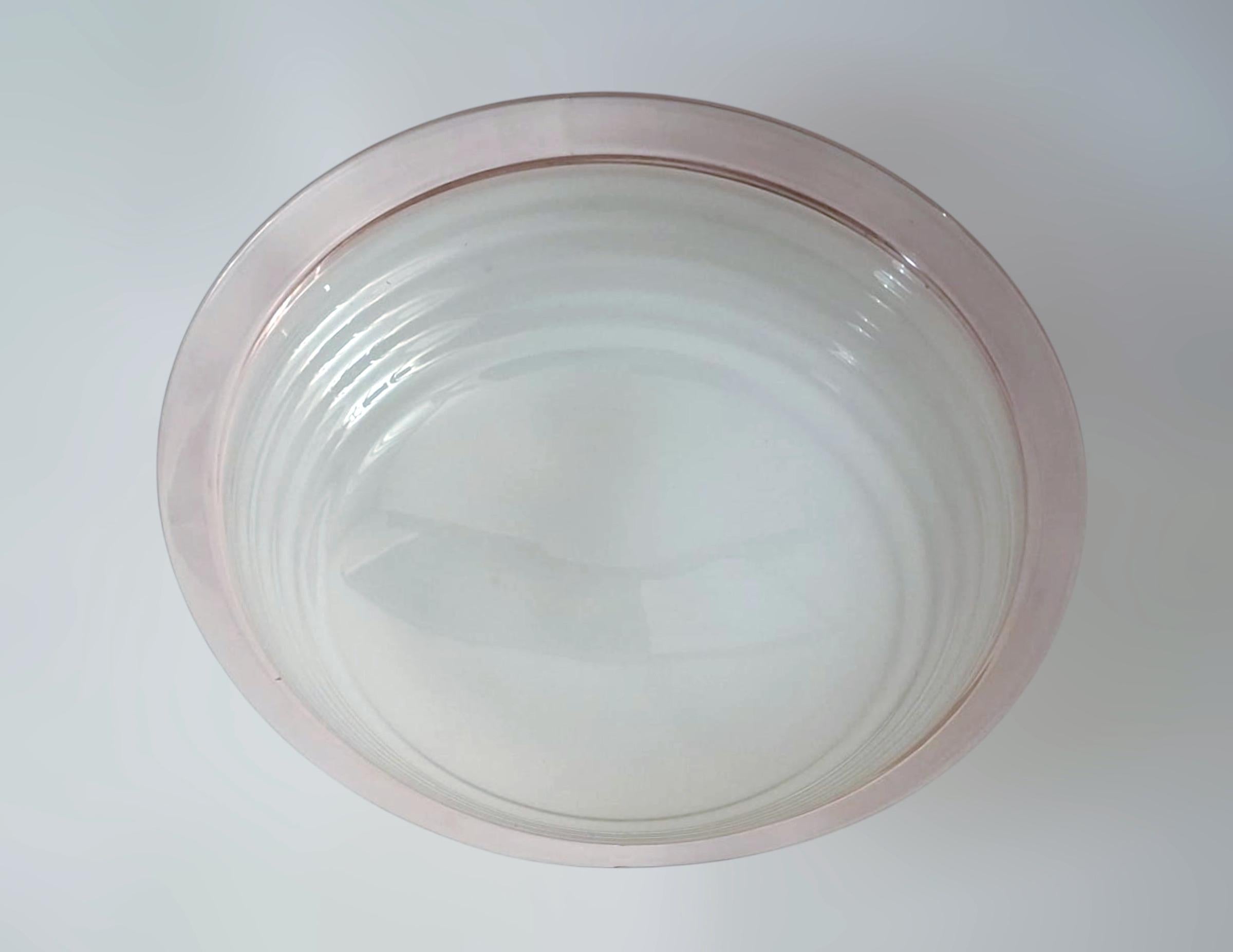 Mid-Century Modern Blanc laiteux Murano Flush Mount / Sconce en vente